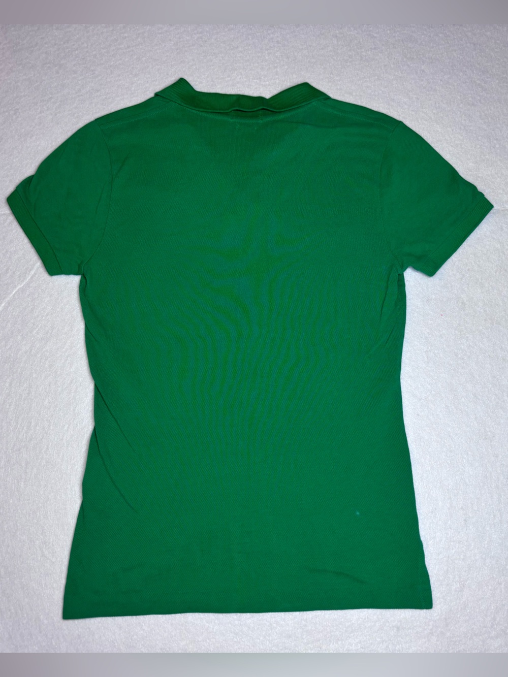 Ralph Lauren Slim Fit Kelly Green Classic Polo Tee - Women's Size Small - Picture 7 of 7
